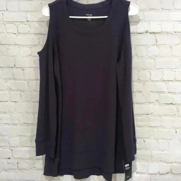 Style & Co Thermal Cold Shoulder Tunic Sweater - Picture 1 of 8